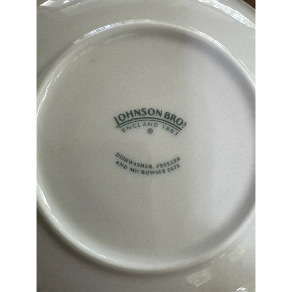 Johnson Bros England Blue Willow China set of 6 Saucers 5.75